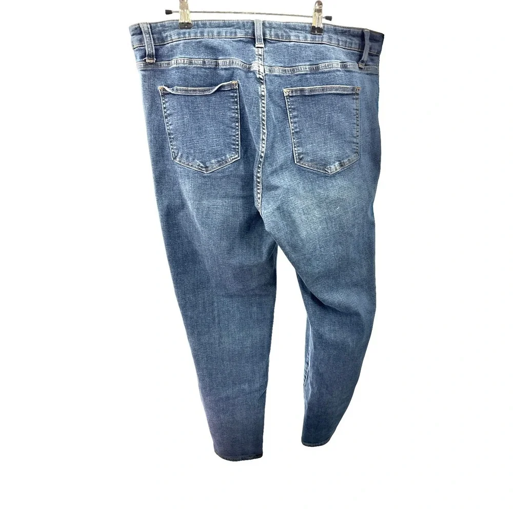 Pistola Mid Rise Skinny Jeans Size 18W Blue‎ Stretch Denim Ankle